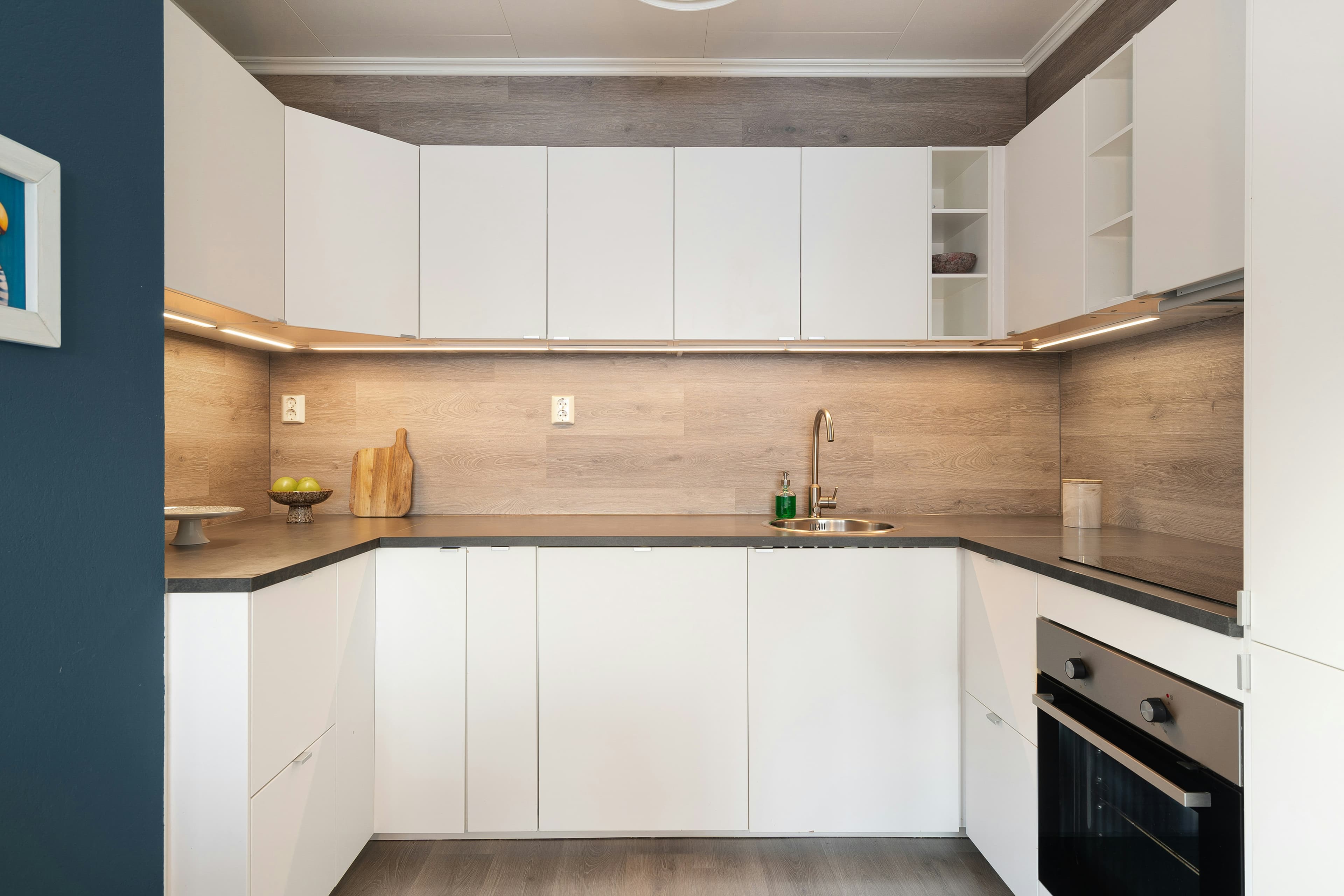 bright living space with indoor plants and beige accents